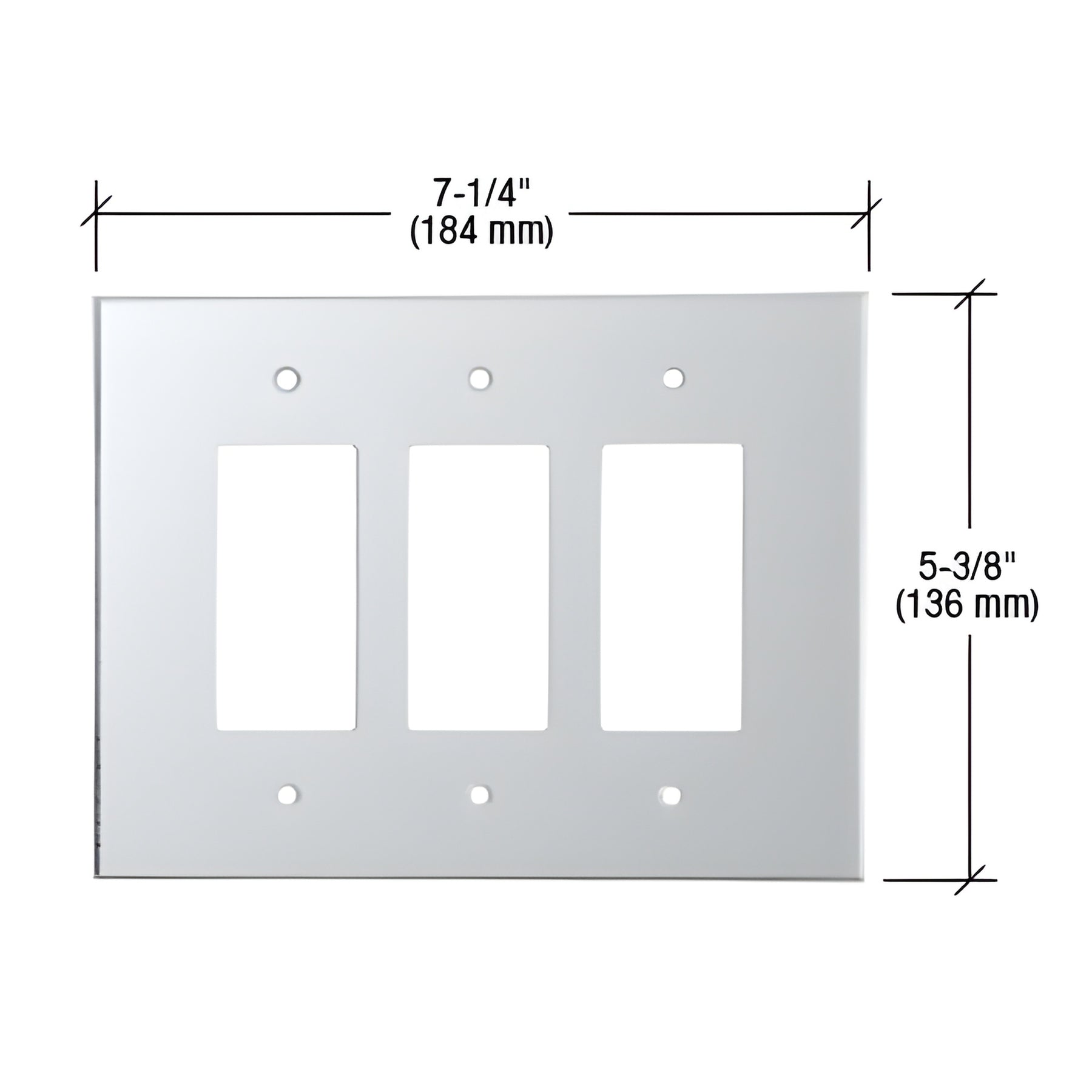 CRL Clear Triple Designer Acrylic Mirror Plate