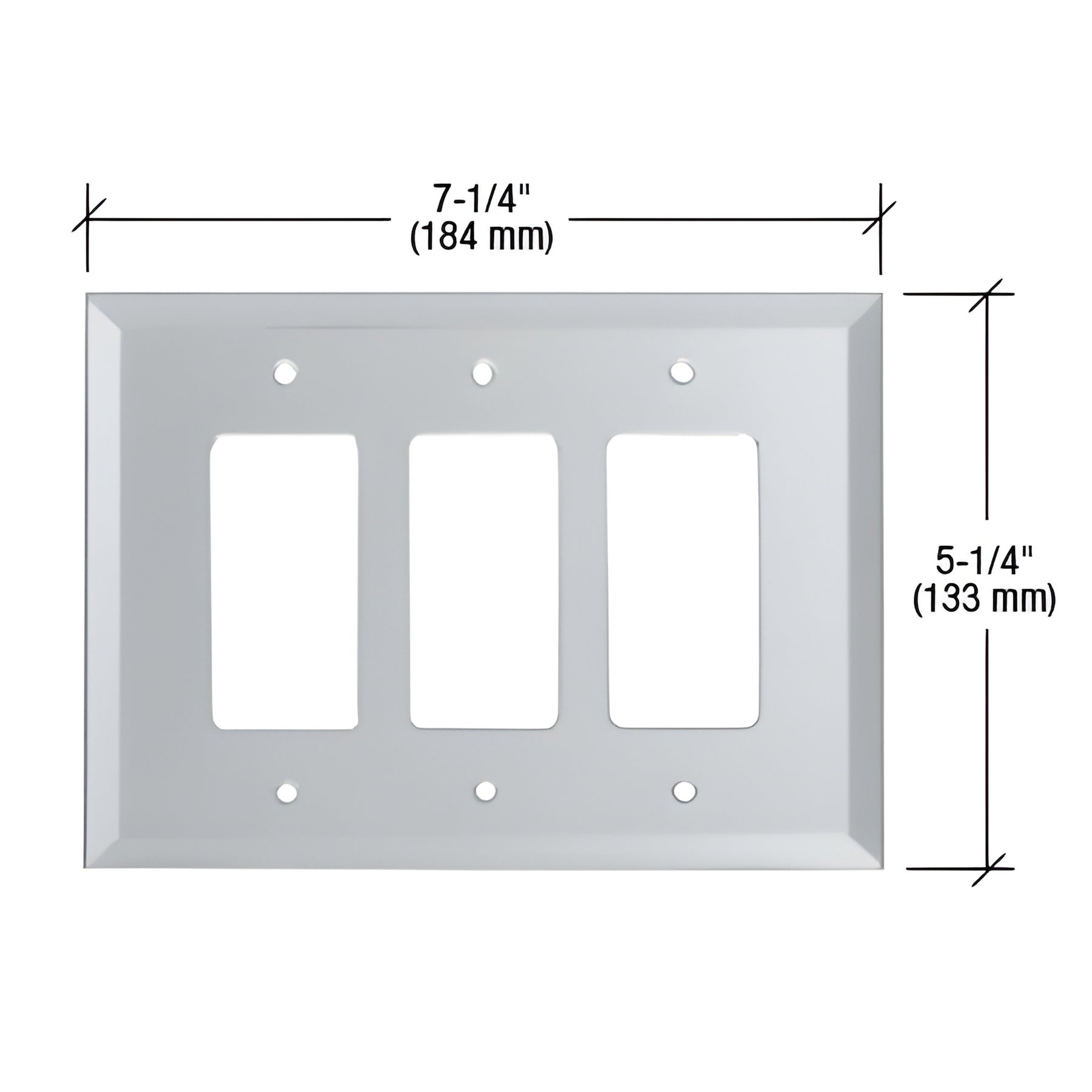 CRL Clear Triple Designer Glass Mirror Plate