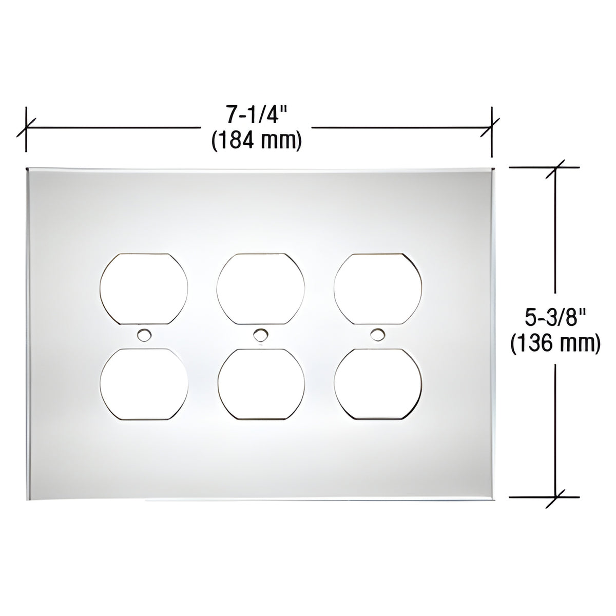 CRL Clear Triple Duplex Acrylic Mirror Plate
