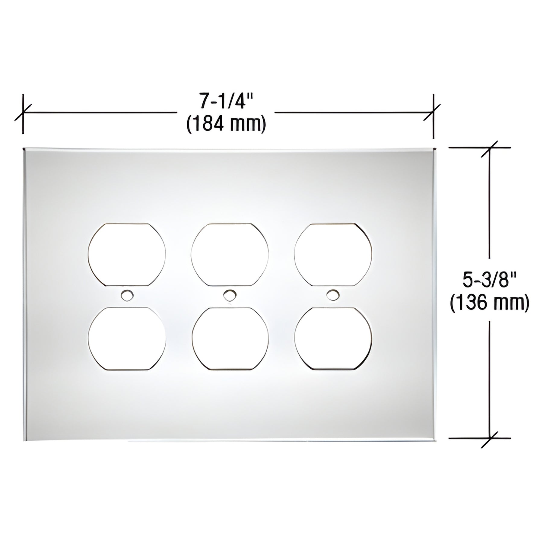CRL Clear Triple Duplex Acrylic Mirror Plate