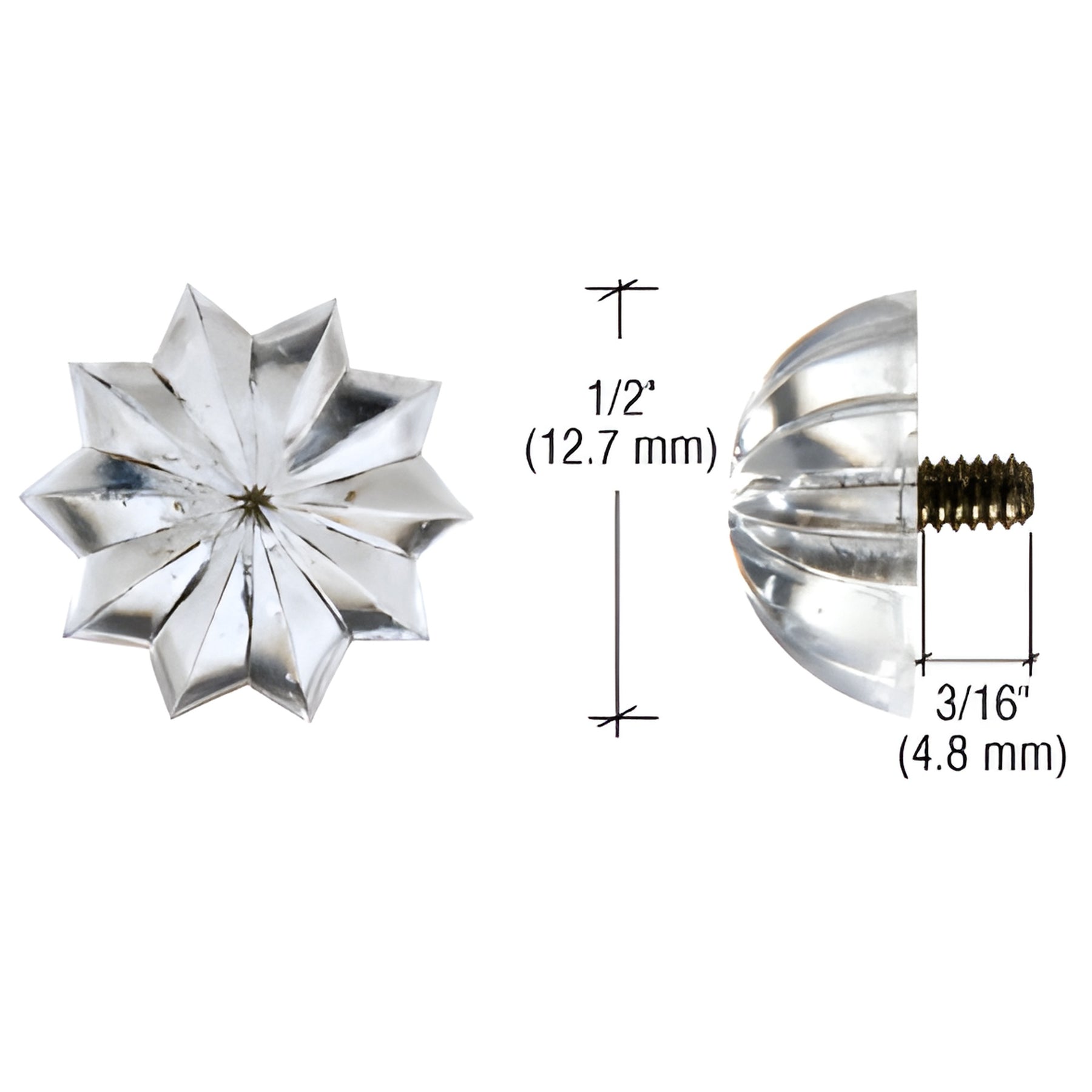 CRL Crystal Clear Plastic Buds
