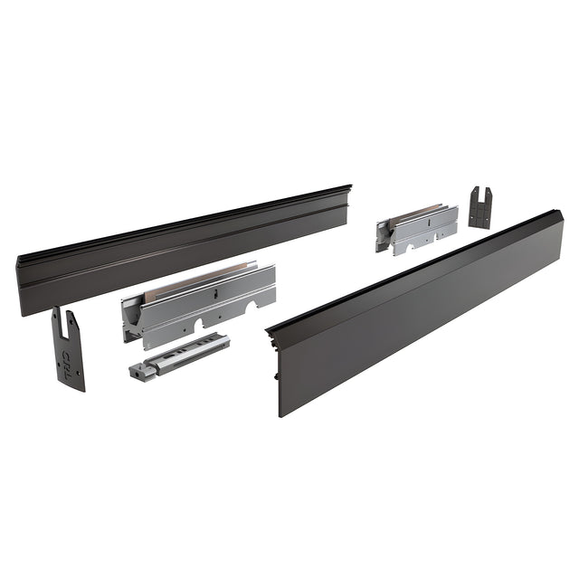 CRL DRX™ 4" Black Bronze Tapered Door Rail Kit