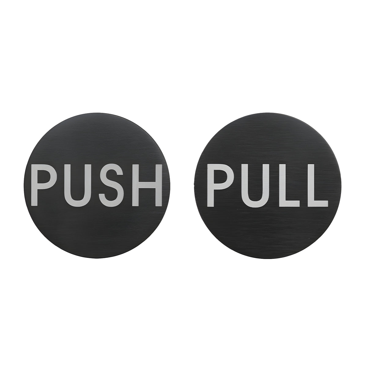 CRL Dark Bronze 2" Round Push/Pull Set - Etched Aluminum