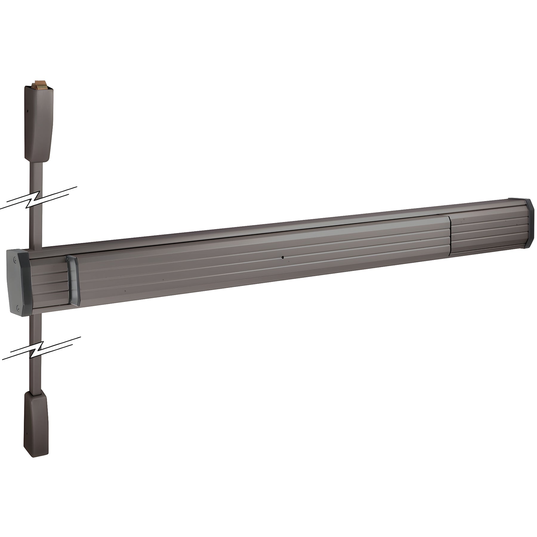 CRL Dark Bronze 36" x 96" Jackson® 1275 Push Pad Surface Vertical Rod Panic Exit Device
