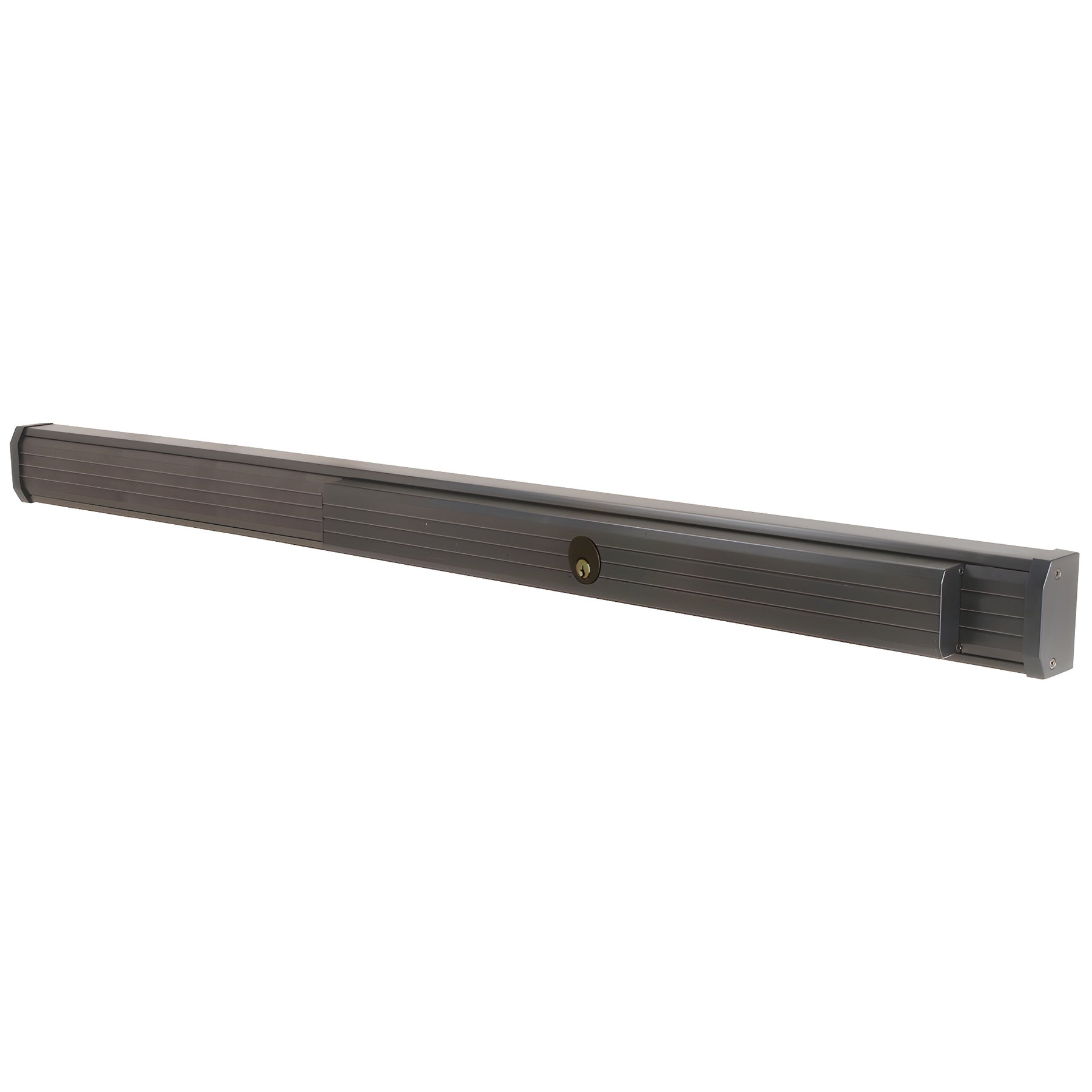 CRL Dark Bronze 48" Jackson® 1285 Push Pad Concealed Vertical Rod Right Hand Reverse Bevel Panic Exit Device with Cylinder Dogging