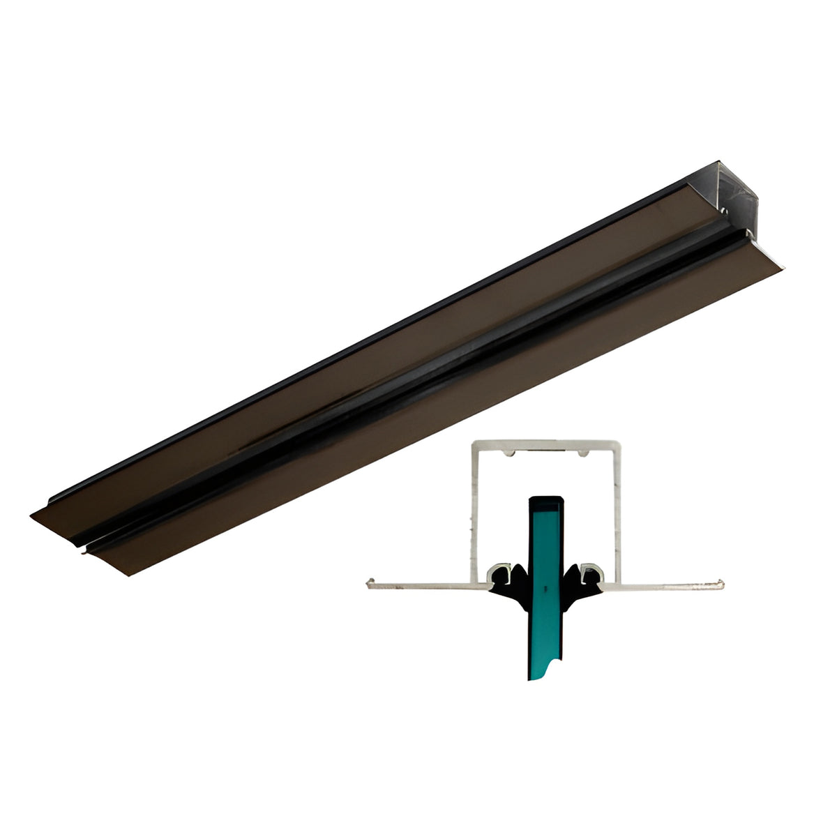 CRL Dark Bronze Anodized Pocket Snap-In Channel - 240"