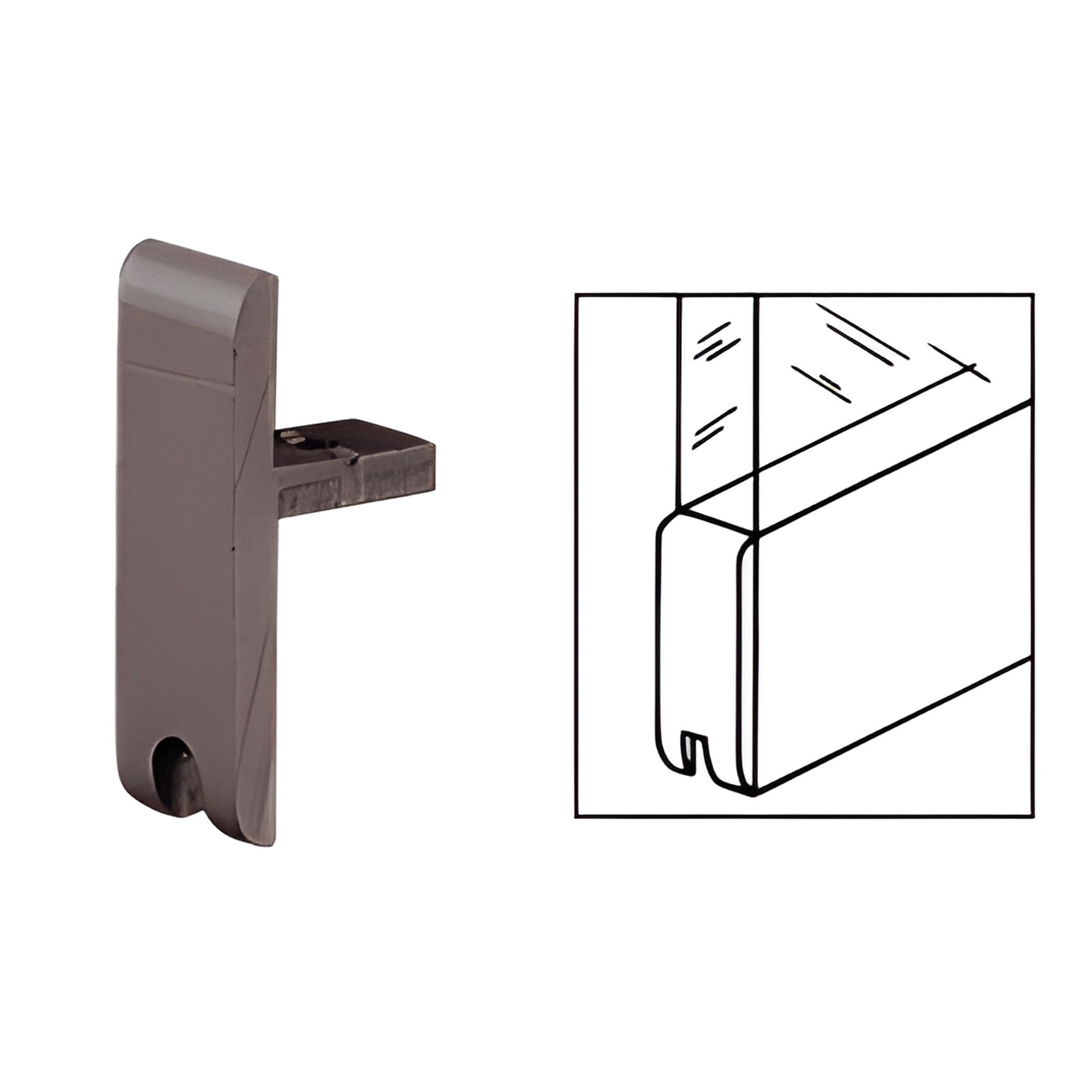 CRL Dark Bronze End Cap for MC610 'H' Bar