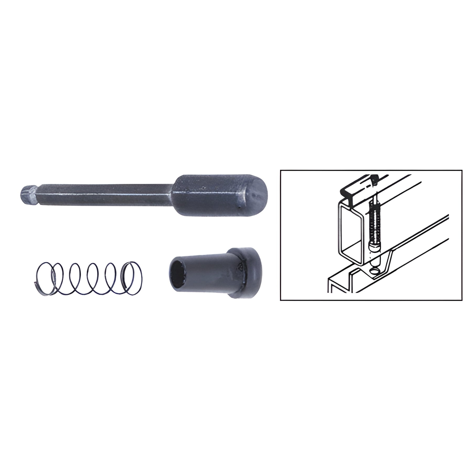 CRL Diecast Plunger Latches for 3/4" x 3/8" or 7/16" Screen Frame - Carded
