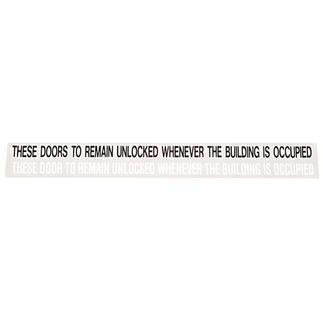 CRL 'Doors to Remain Unlocked' Double Door Decal