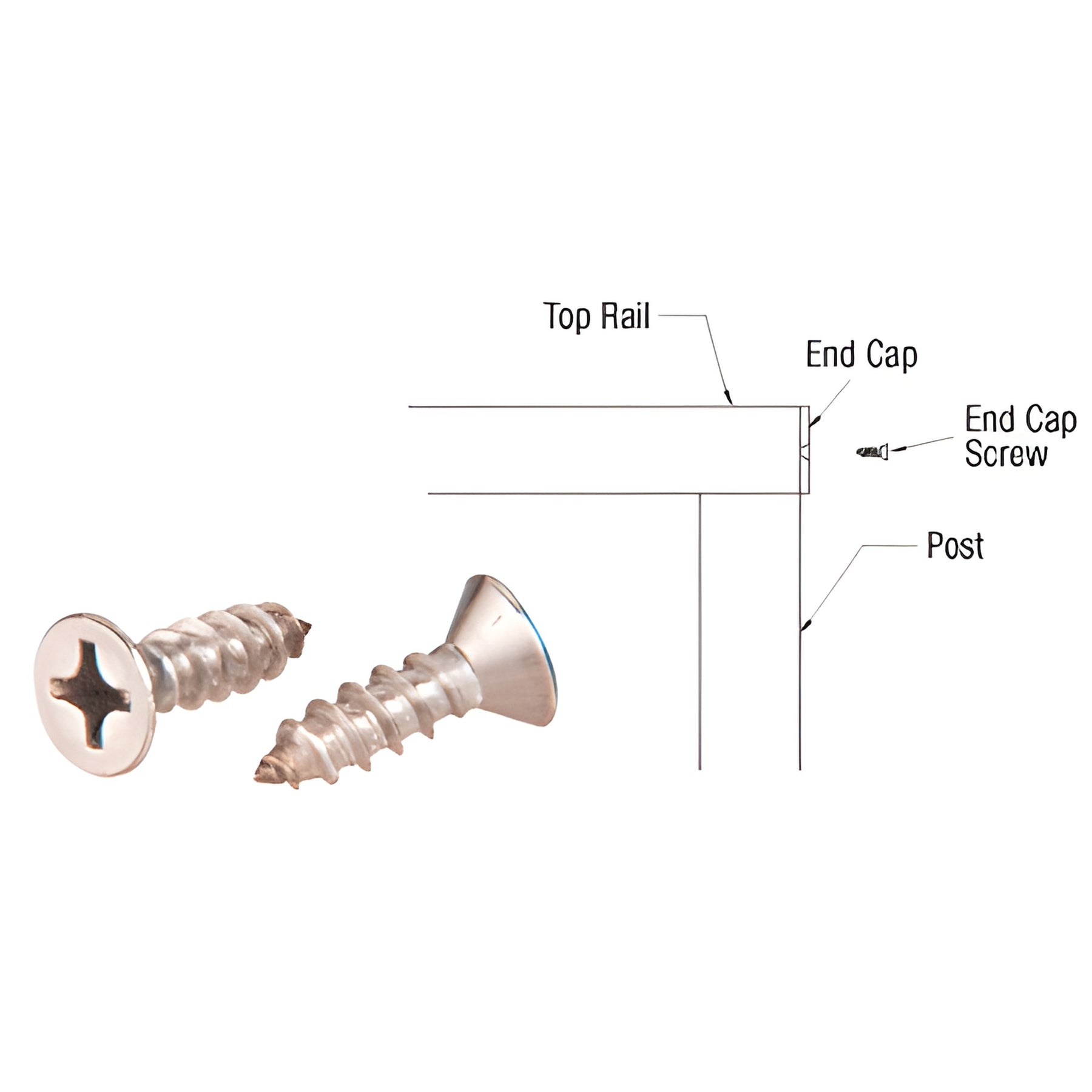 CRL End Cap Screws