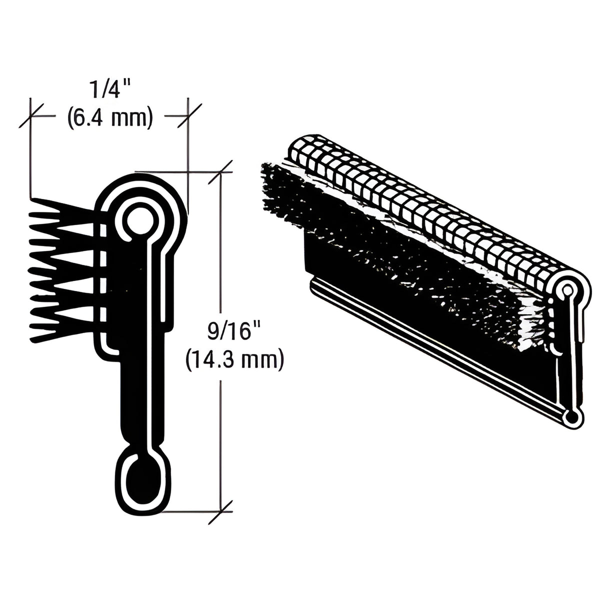 CRL Flexible Unbeaded Weatherstrips for Jeep 1950-1965, International Truck 1971-1975 and White Truck 1952-1966
