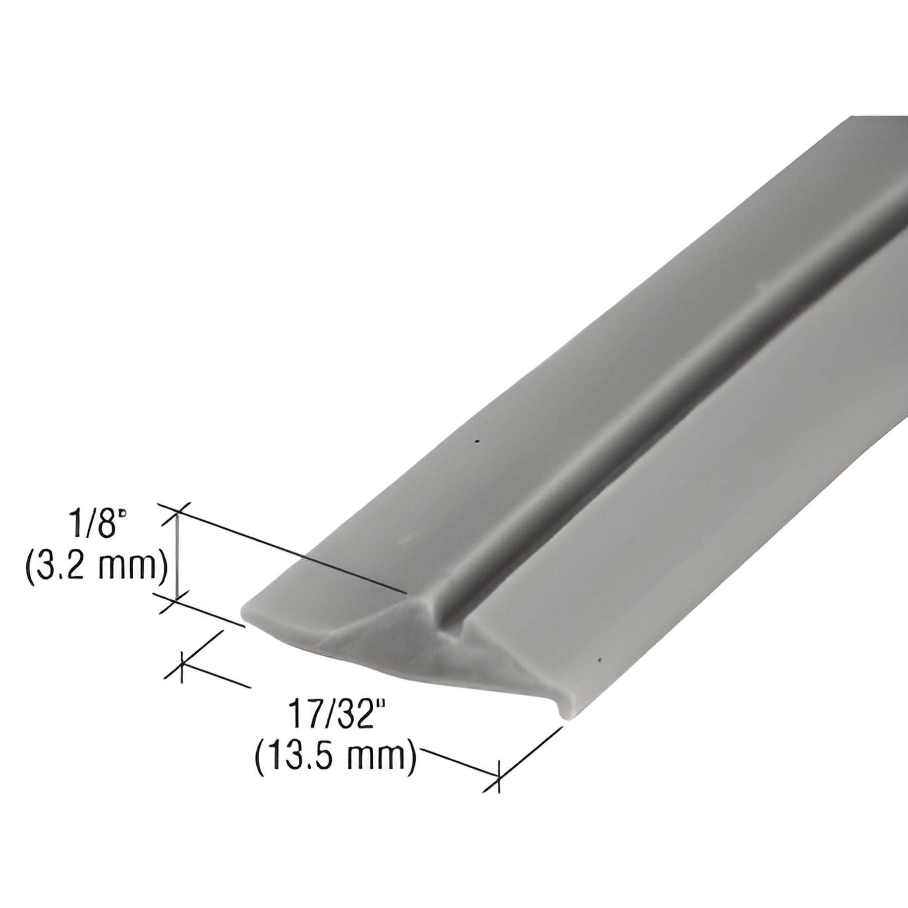 CRL Gray 17/32" Wide Glazing Spline - 100' Roll
