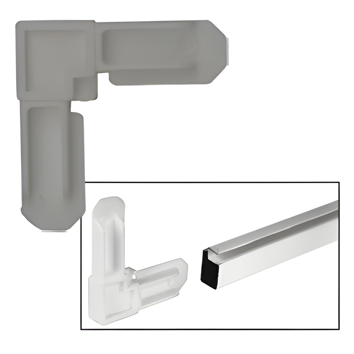 CRL Gray 5/16" Square Cut Screen Frame Corners