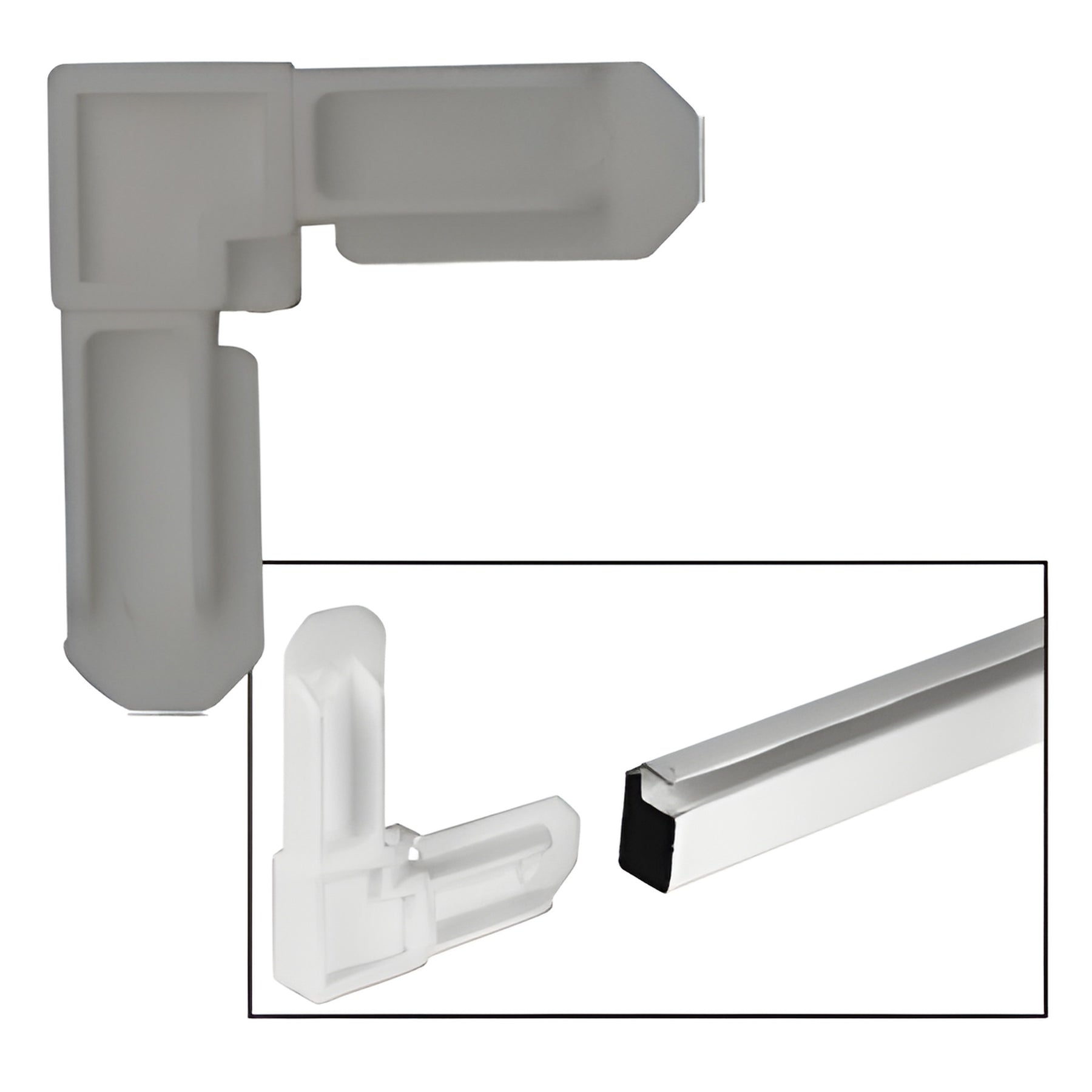 CRL Gray 5/16" Square Cut Screen Frame Corners