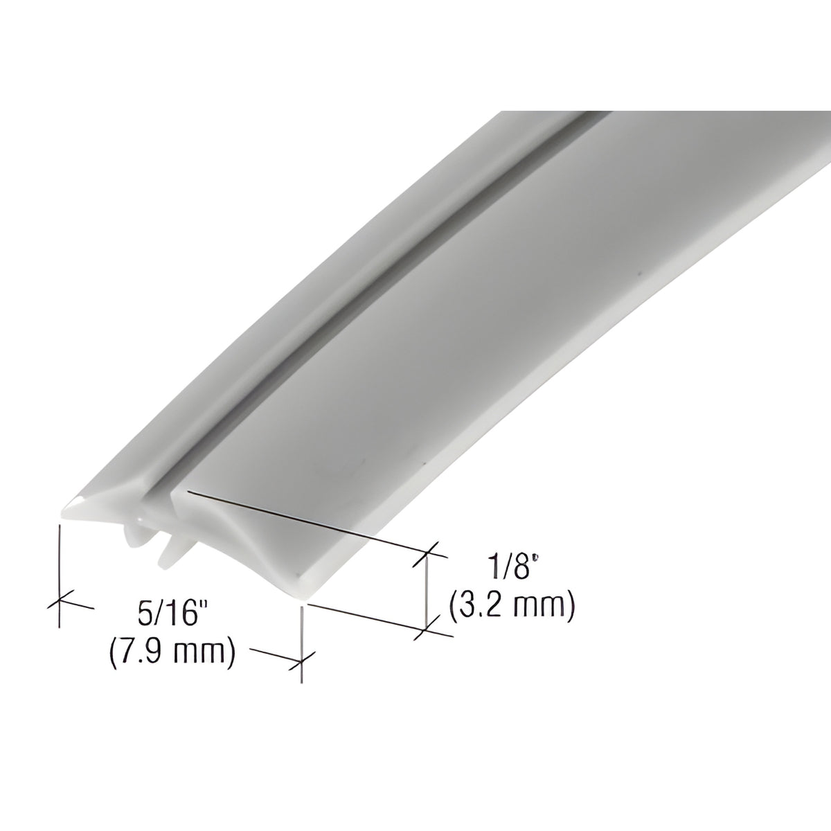 CRL Gray 5/16" Width Glazing Spline - 100' Roll