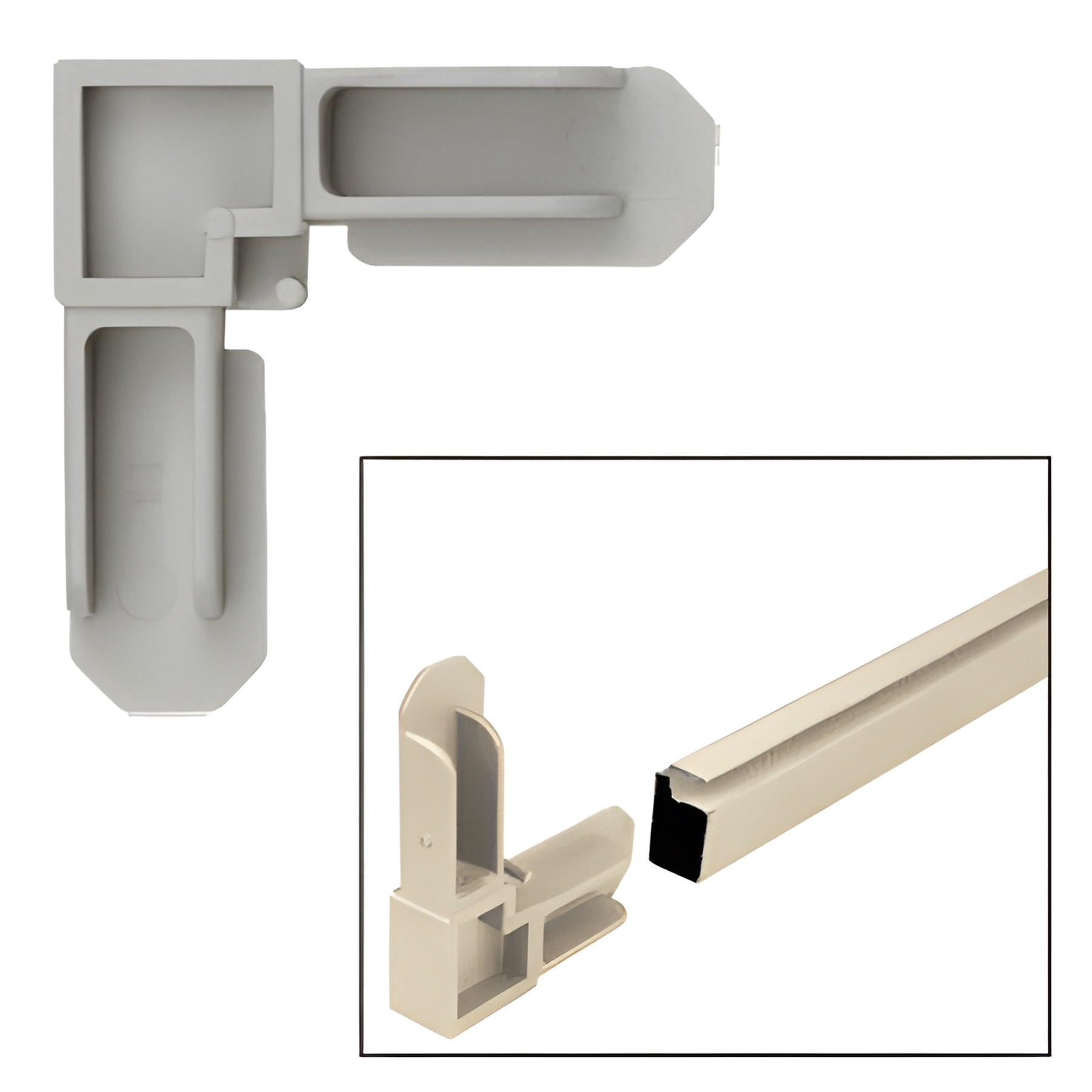 CRL Gray 7/16" Square Cut Screen Frame Corners