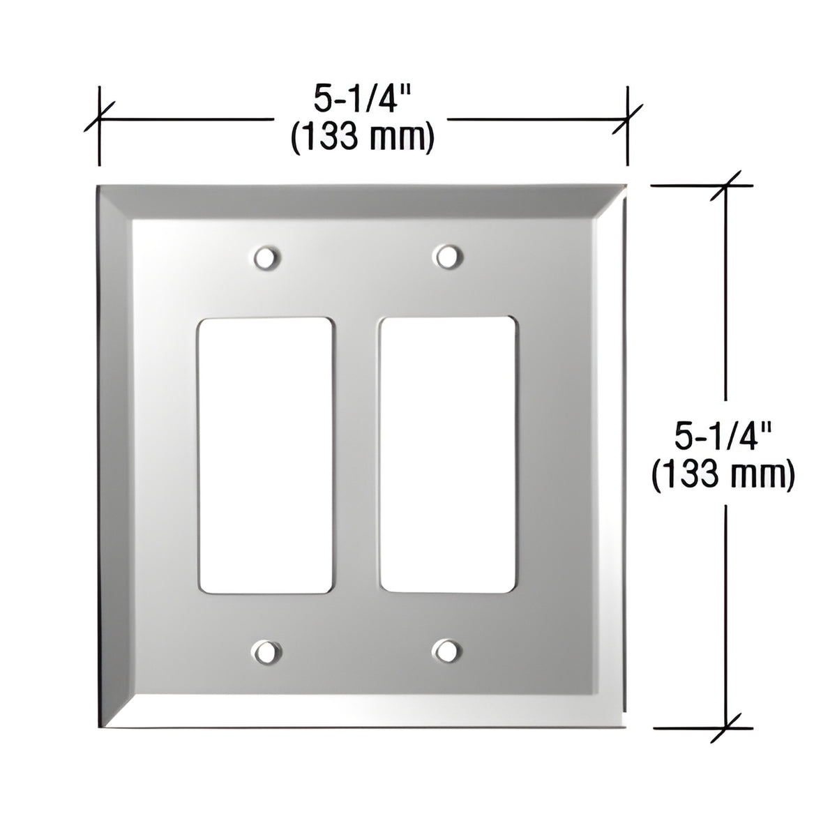 CRL Gray Double Designer Glass Mirror Plate
