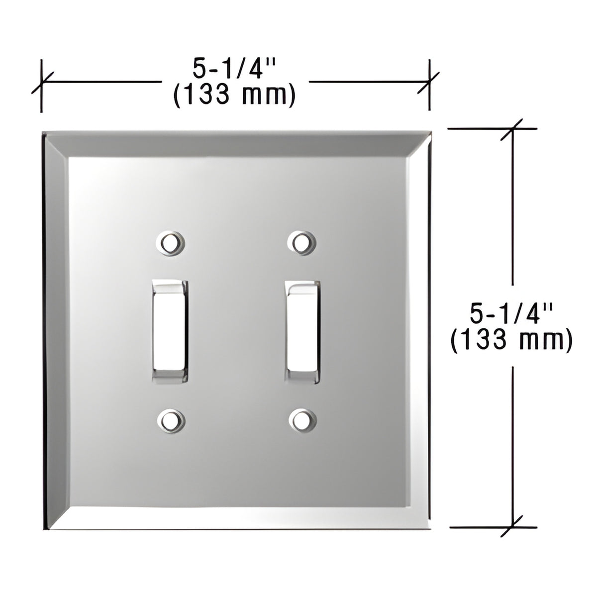 CRL Gray Double Toggle Glass Mirror Plate