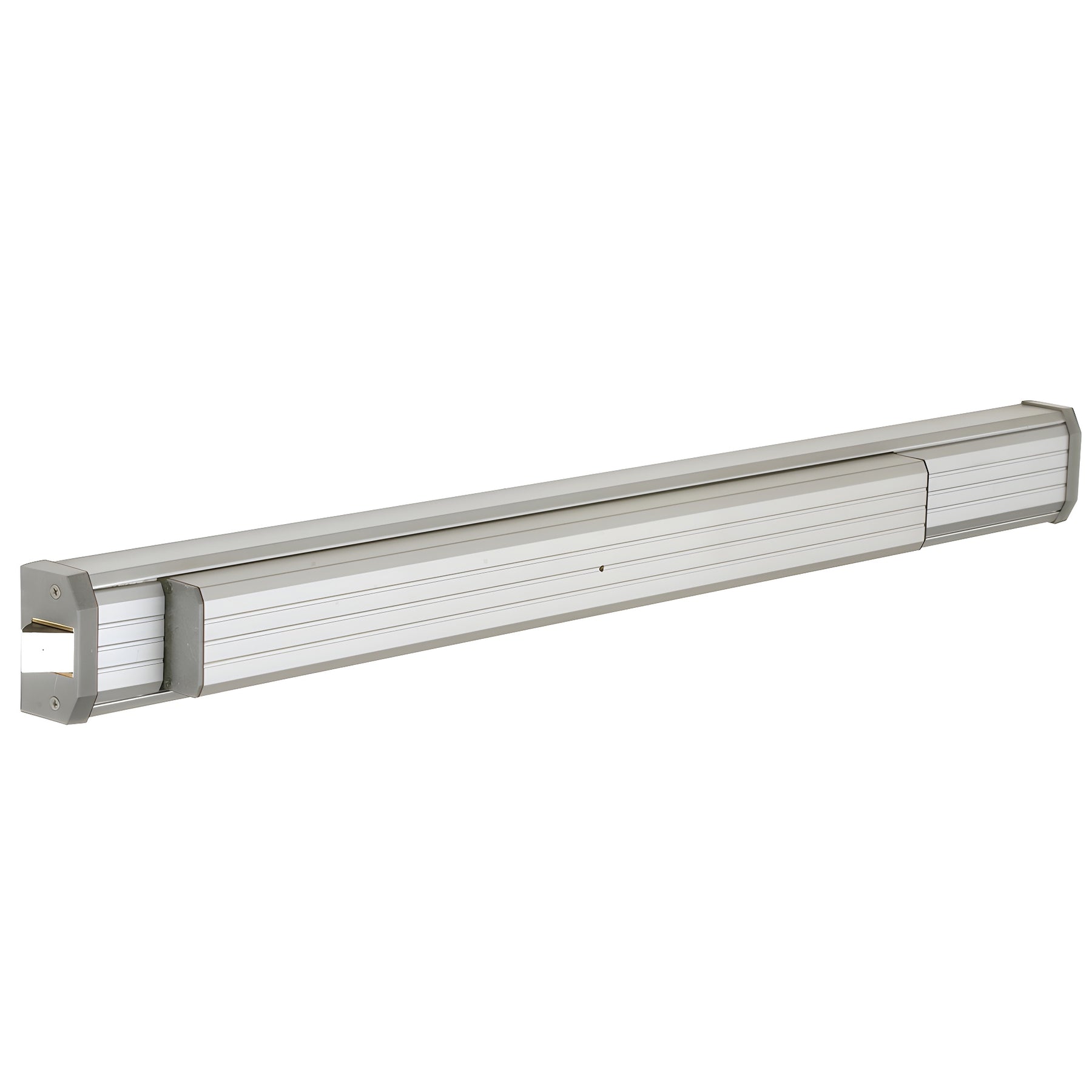CRL Jackson® 1295 Push Pad Rim Panic Exit Device - Fluted Texture Extrusion, 'S' Type Strike, 36", Aluminum