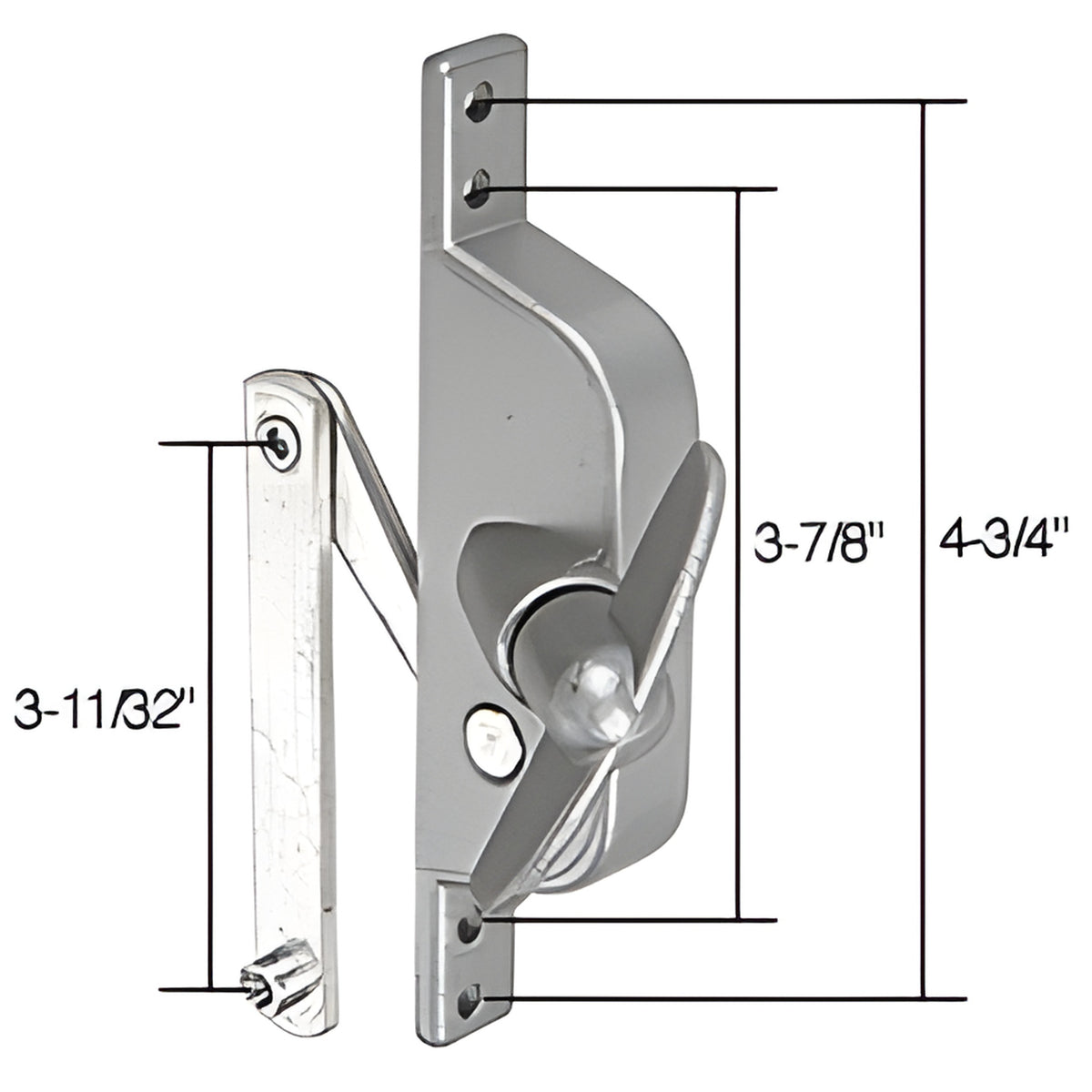 CRL Jalousie Window or Door Operator for Stanley 3-11/32" Link Arm