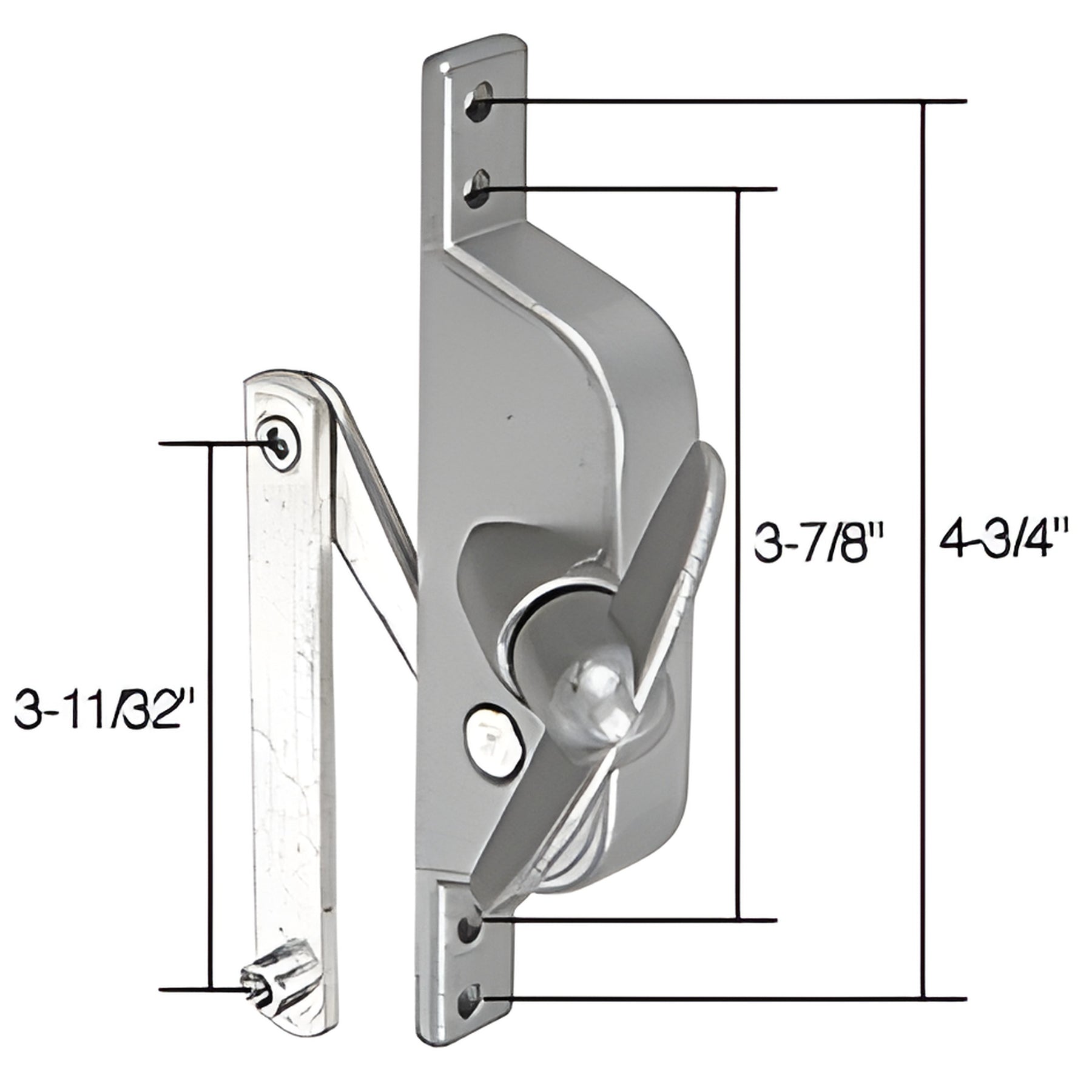 CRL Jalousie Window or Door Operator for Stanley 3-11/32" Link Arm