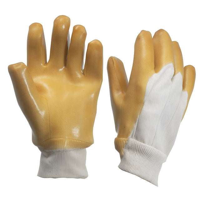 CRL Knit Wrist Smooth Natural Rubber Palm Gloves