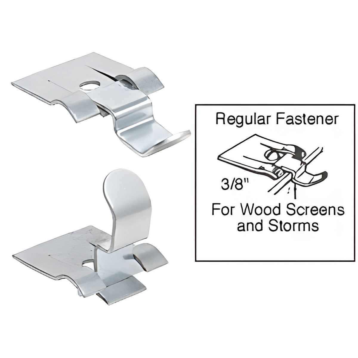 CRL Ludwig 3/8" Standard Fit Screen and Storm Window Snap Fastener - (4) Pack