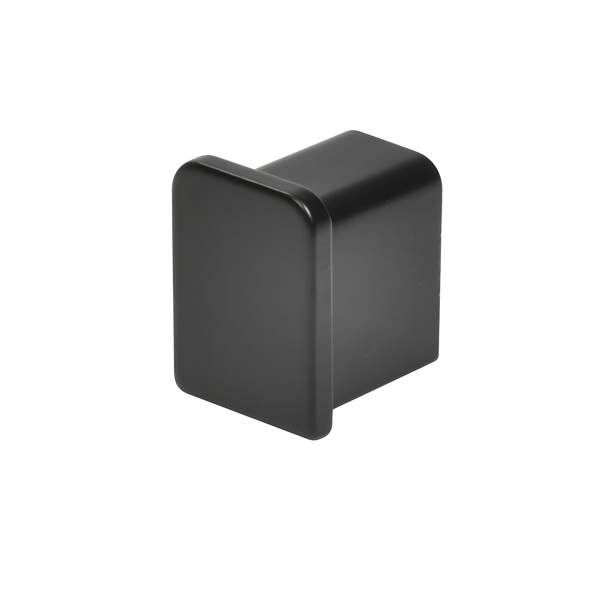 CRL Matte Black 11 Gauge End Cap for 1/2" Cap Rail