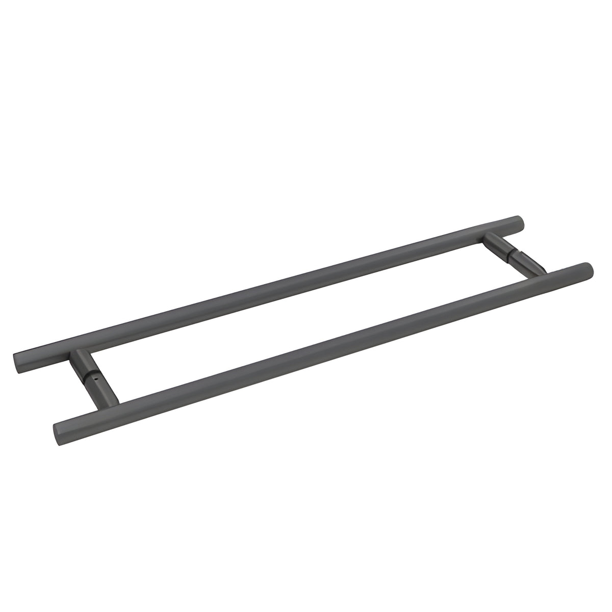CRL Matte Black 18" Back-to-Back Ladder Style Towel Bar