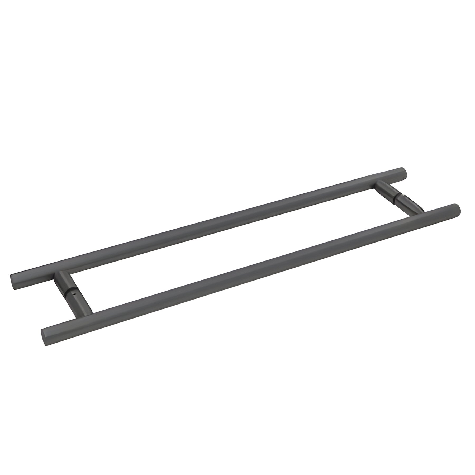 CRL Matte Black 18" Back-to-Back Ladder Style Towel Bar