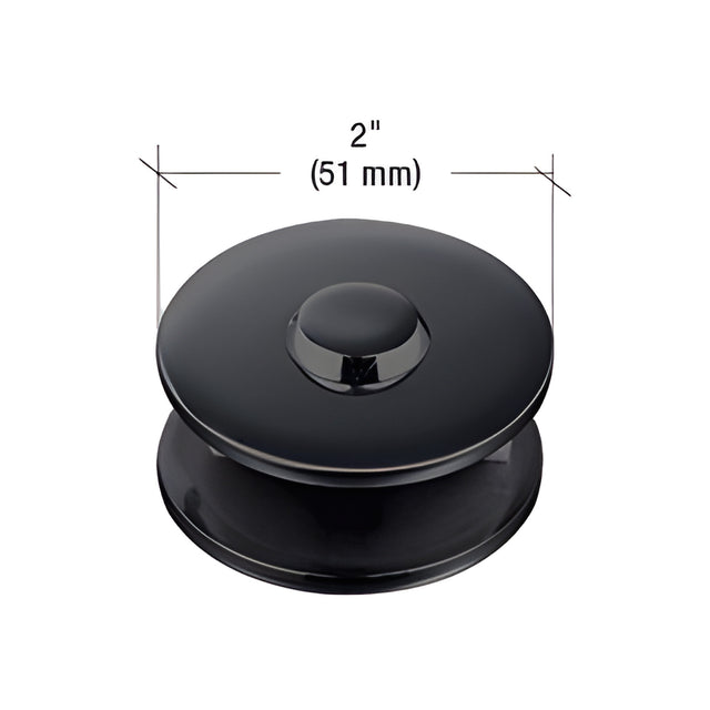CRL Matte Black 2" Diameter Mall Front Clamp