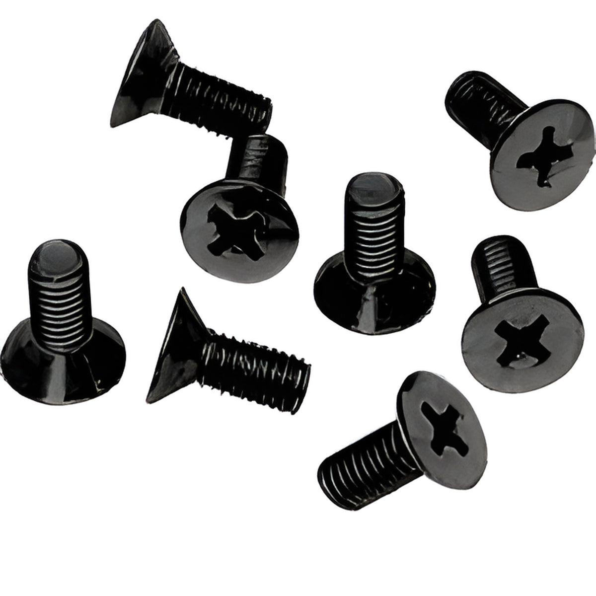 CRL Matte Black 6 x 15 mm Cover Plate Flat Head Phillips Screws