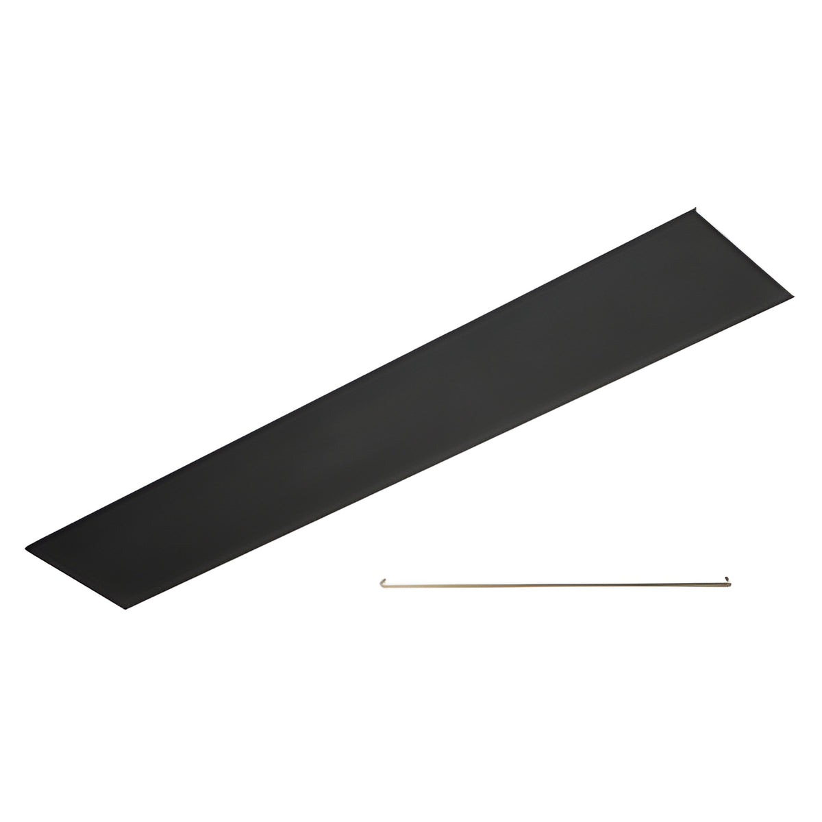 CRL Matte Black Flat Snap-In Channel 240"
