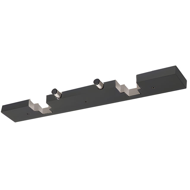 CRL Matte Black Steel Electric Strike Keeper for Double Stile Doors - Fail Secure
