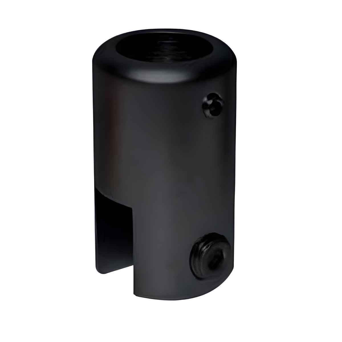CRL Matte Black Support Bar Bracket for 3/8" to 1/2" Glass