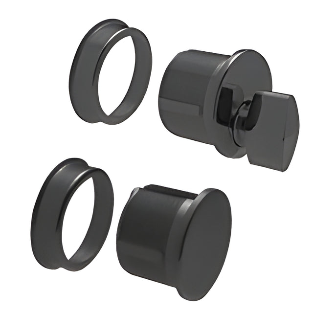 CRL Matte Black Thumbturn and Dummy Combo