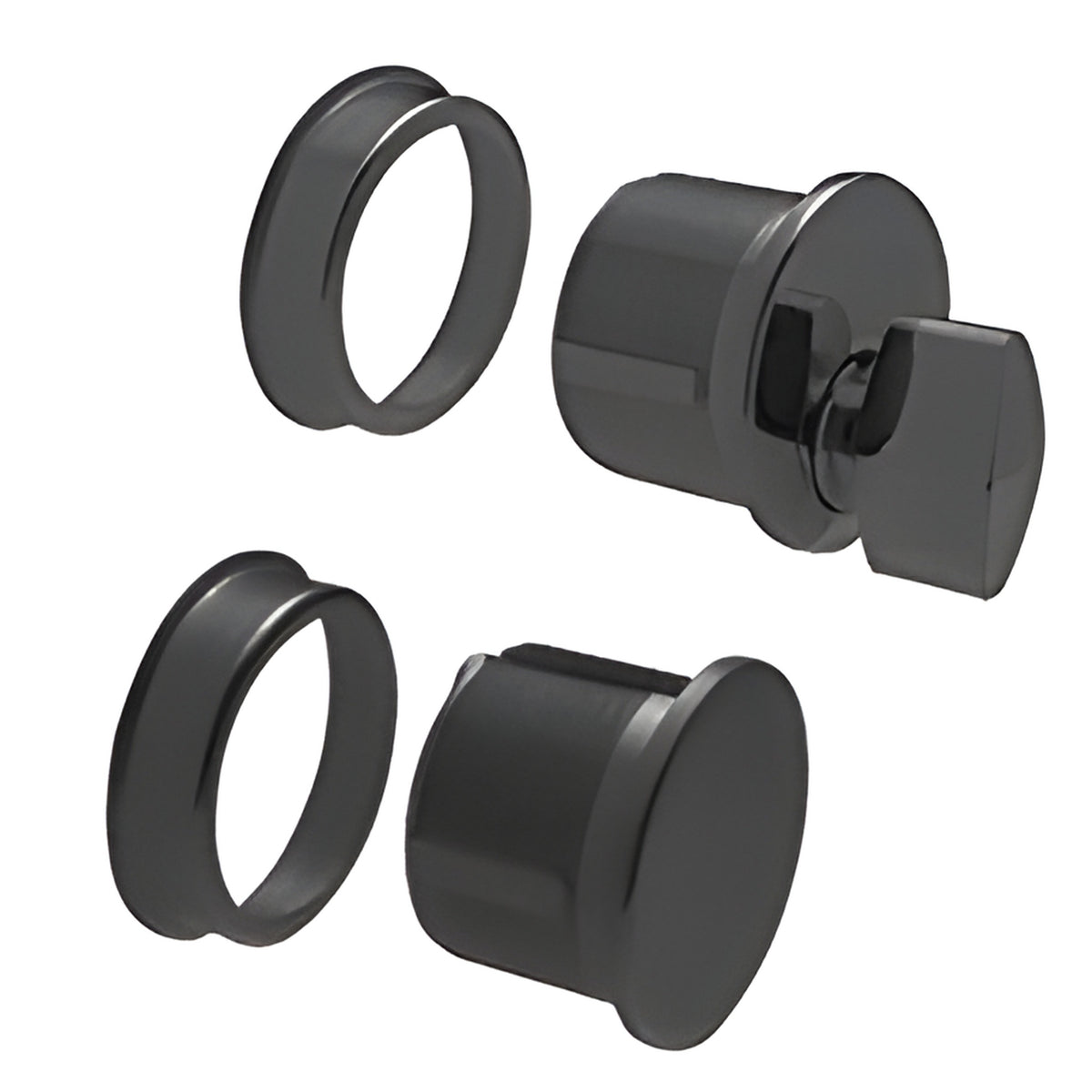 CRL Matte Black Thumbturn and Dummy Combo