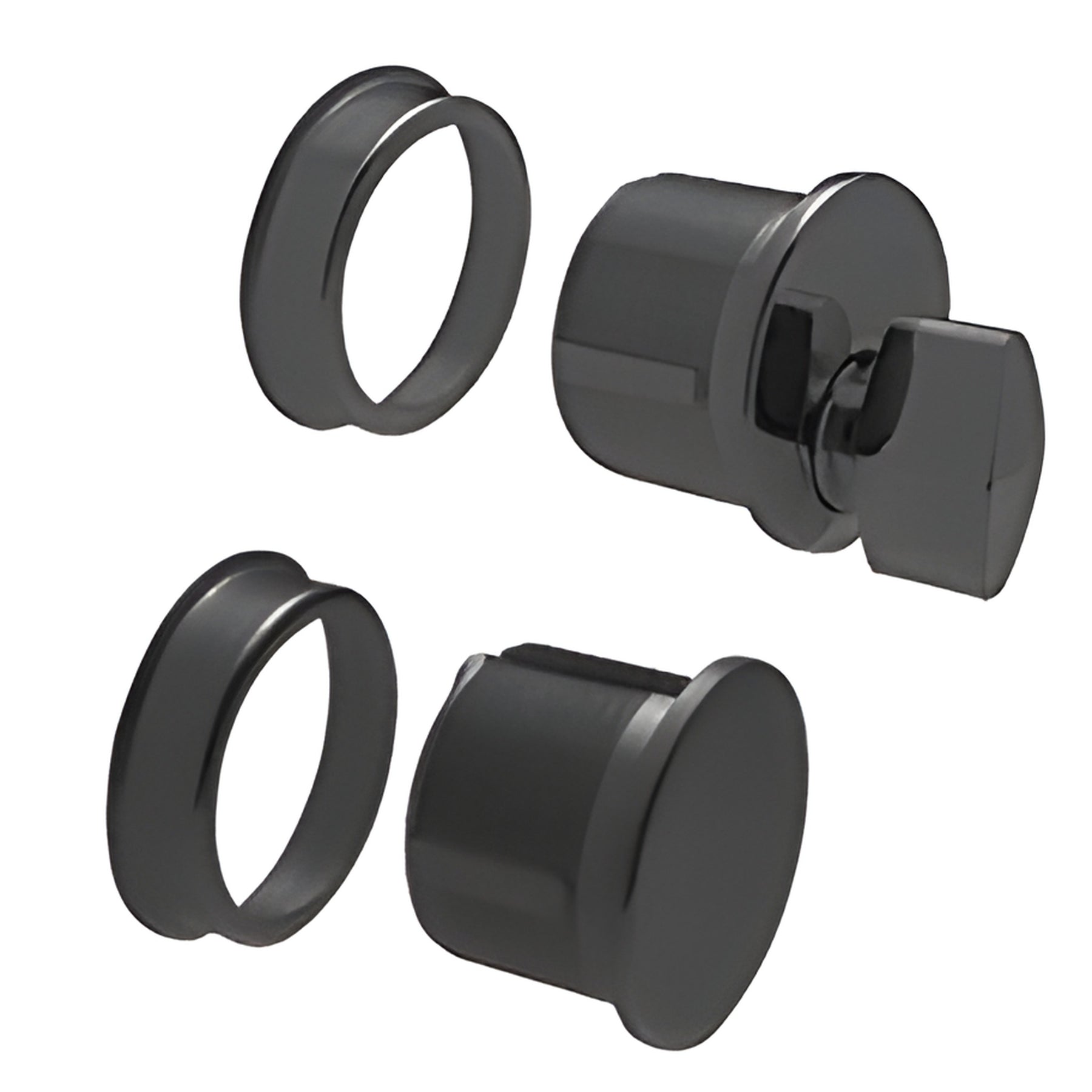 CRL Matte Black Thumbturn and Dummy Combo
