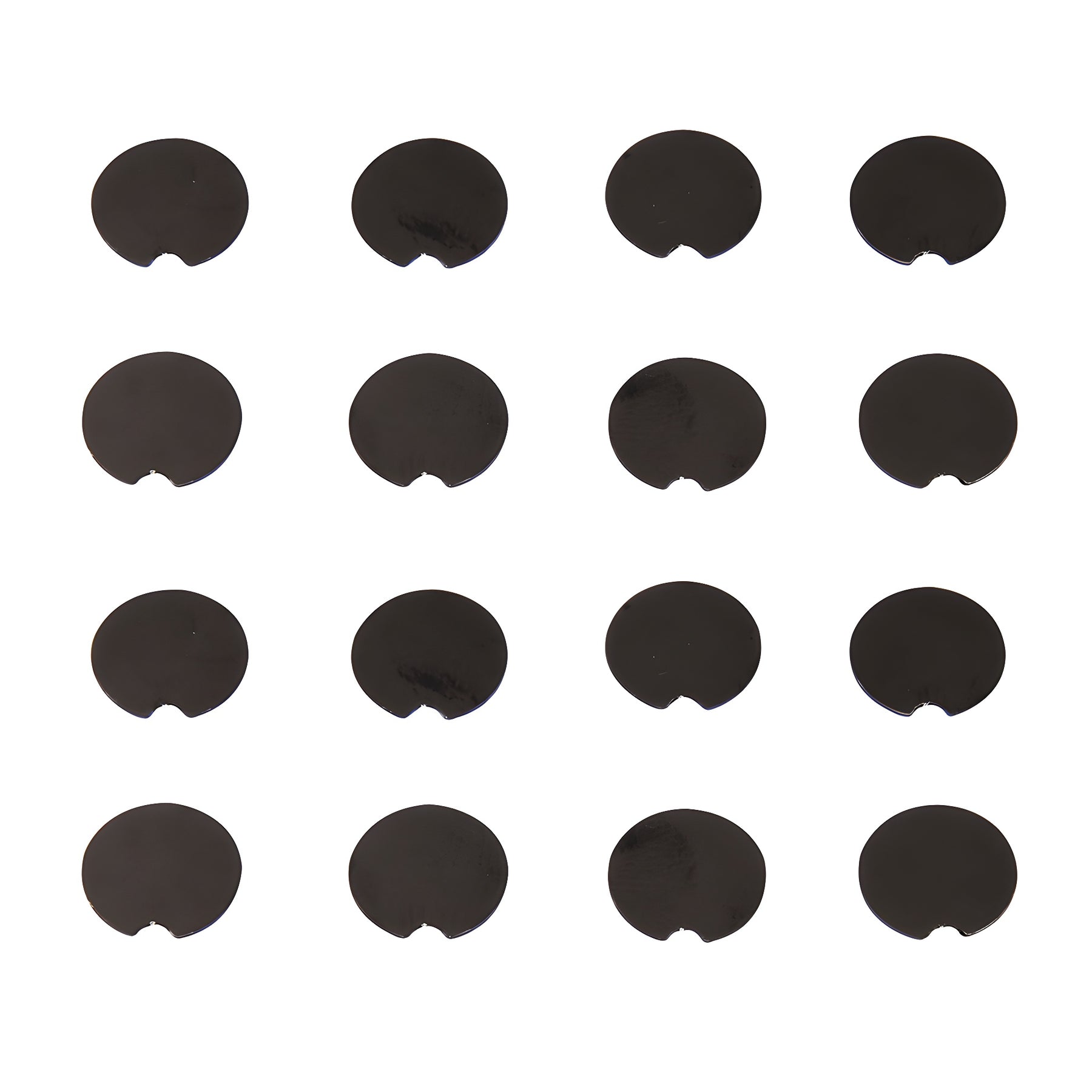 CRL Matte Black Trento Hinge Replacement Screw Covers Kit