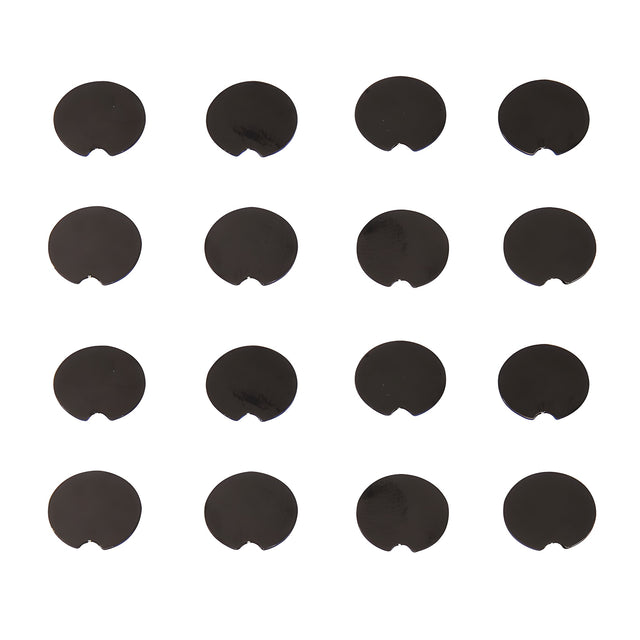 CRL Matte Black Trento Hinge Replacement Screw Covers Kit