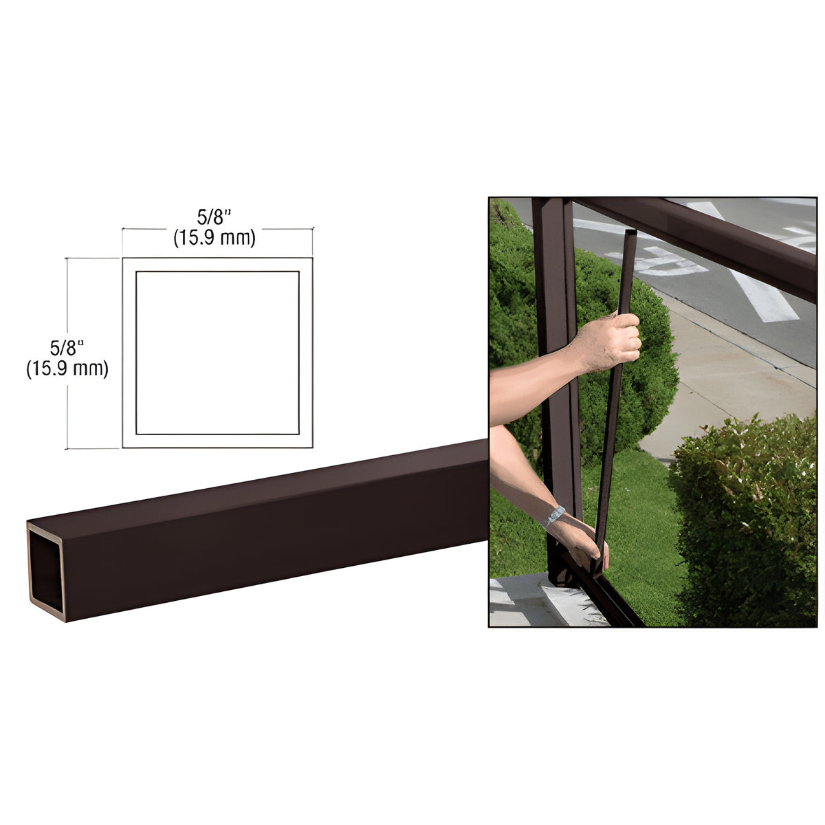 CRL Matte Bronze 100 Series 42" Picket