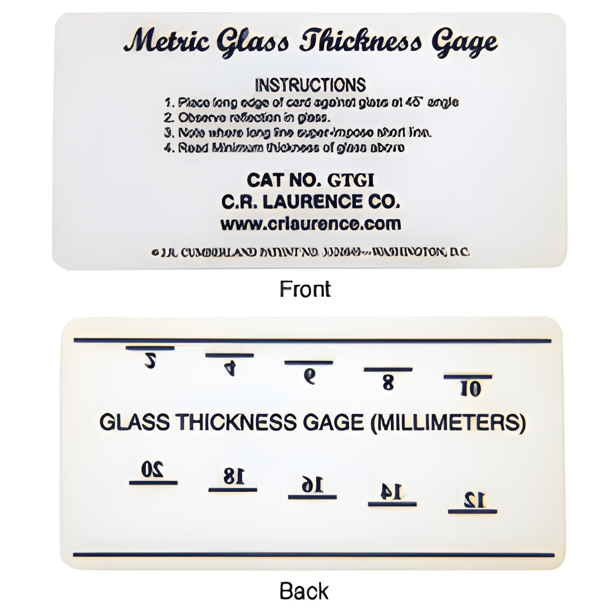 CRL Metric Glass Thickness Gauge