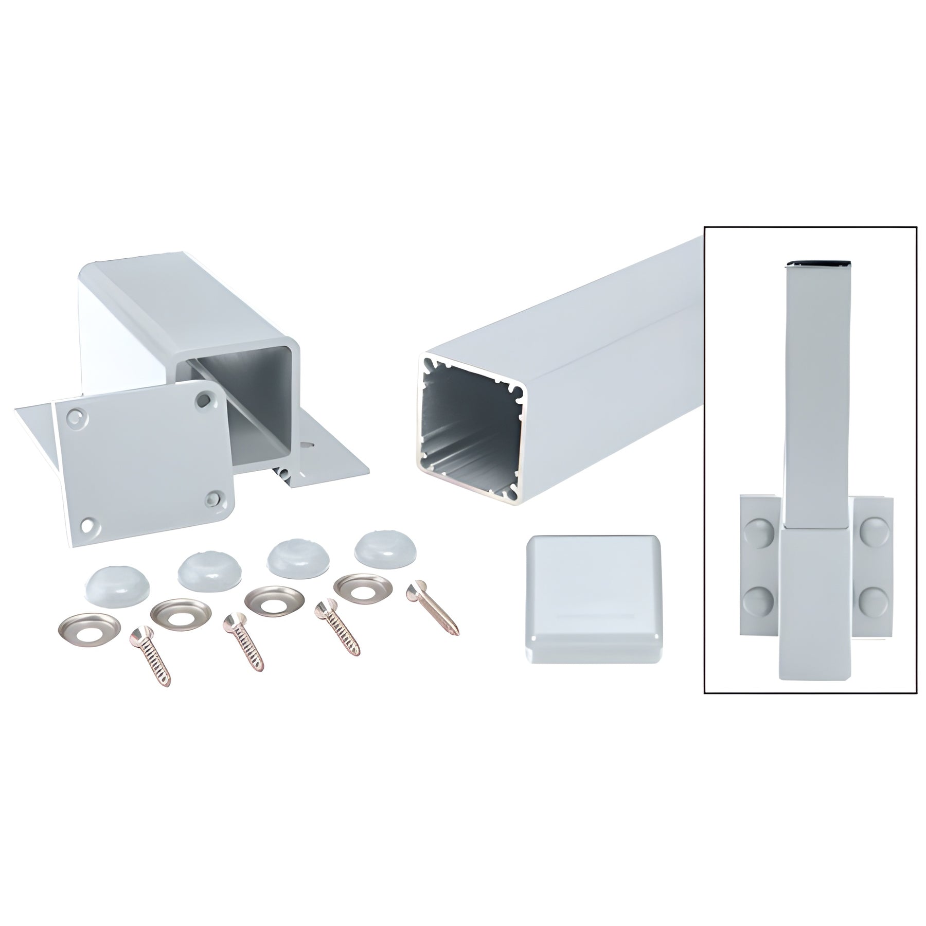 CRL Mill 100 Series 36" Fascia Mount Post Kit