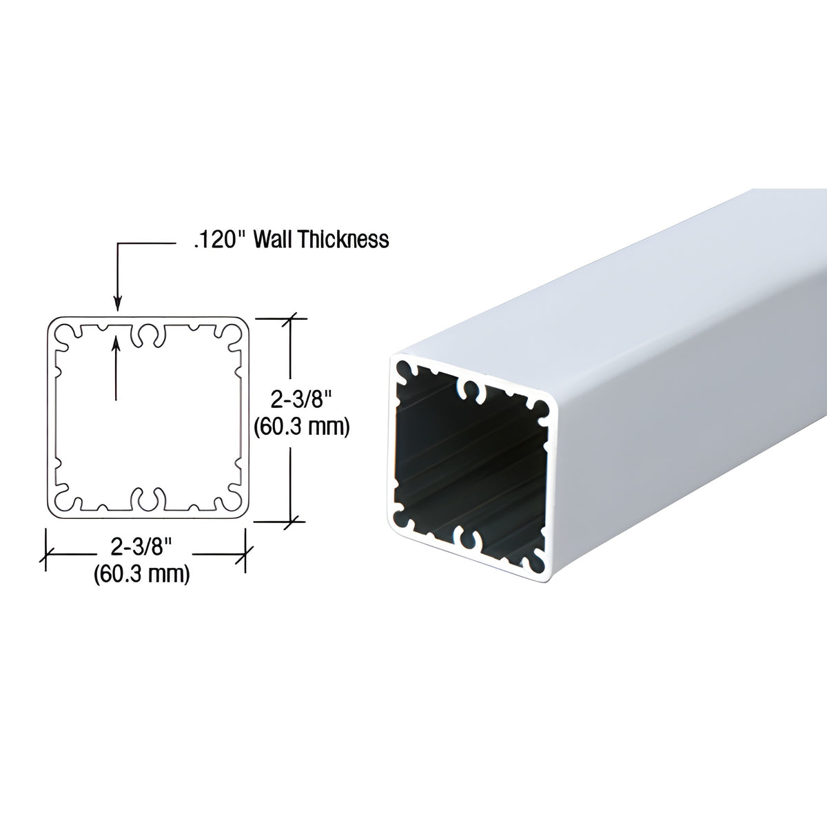 CRL Mill 241" Post Tubing
