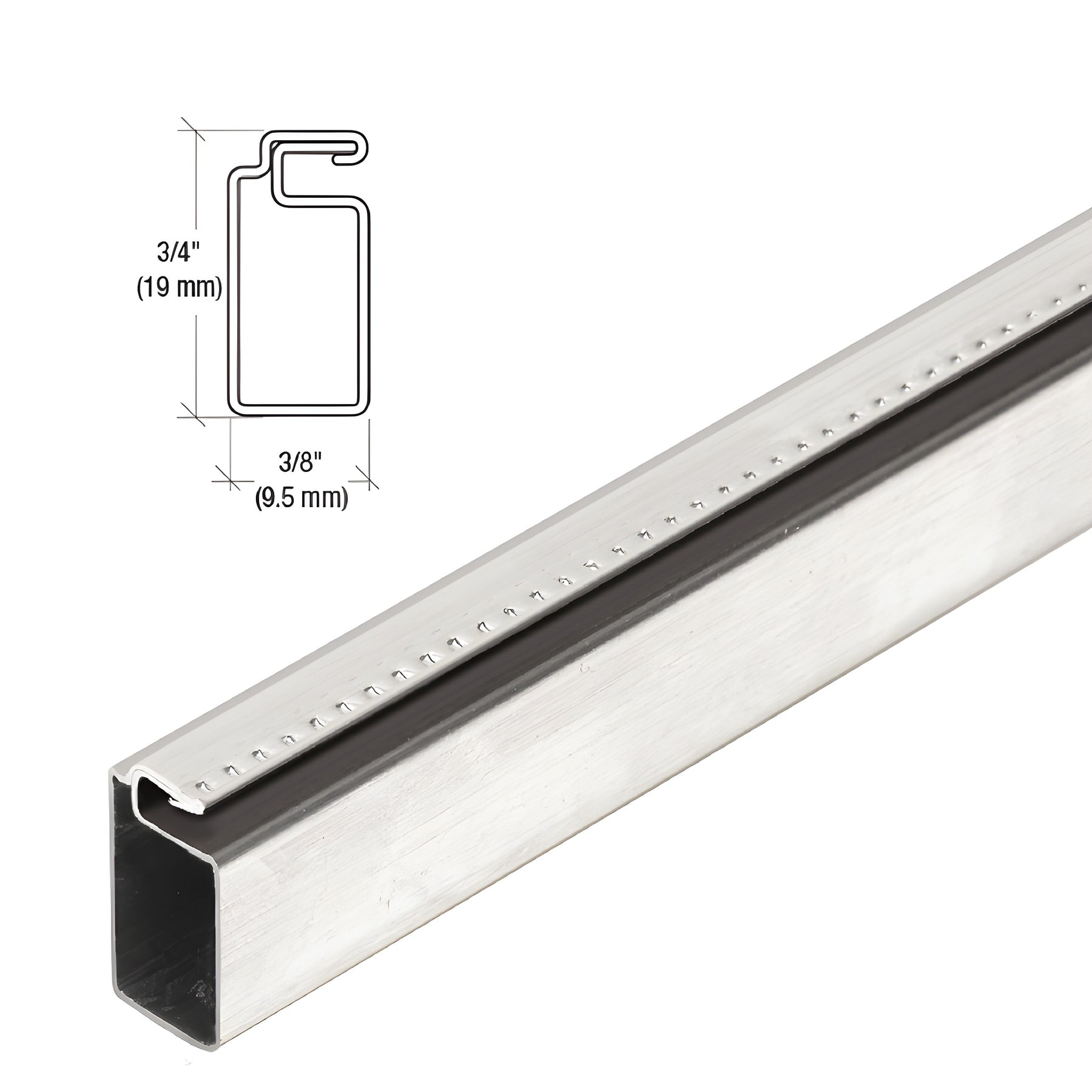 CRL Mill 3/4" x 3/8" Roll Formed Screen Frame 146"