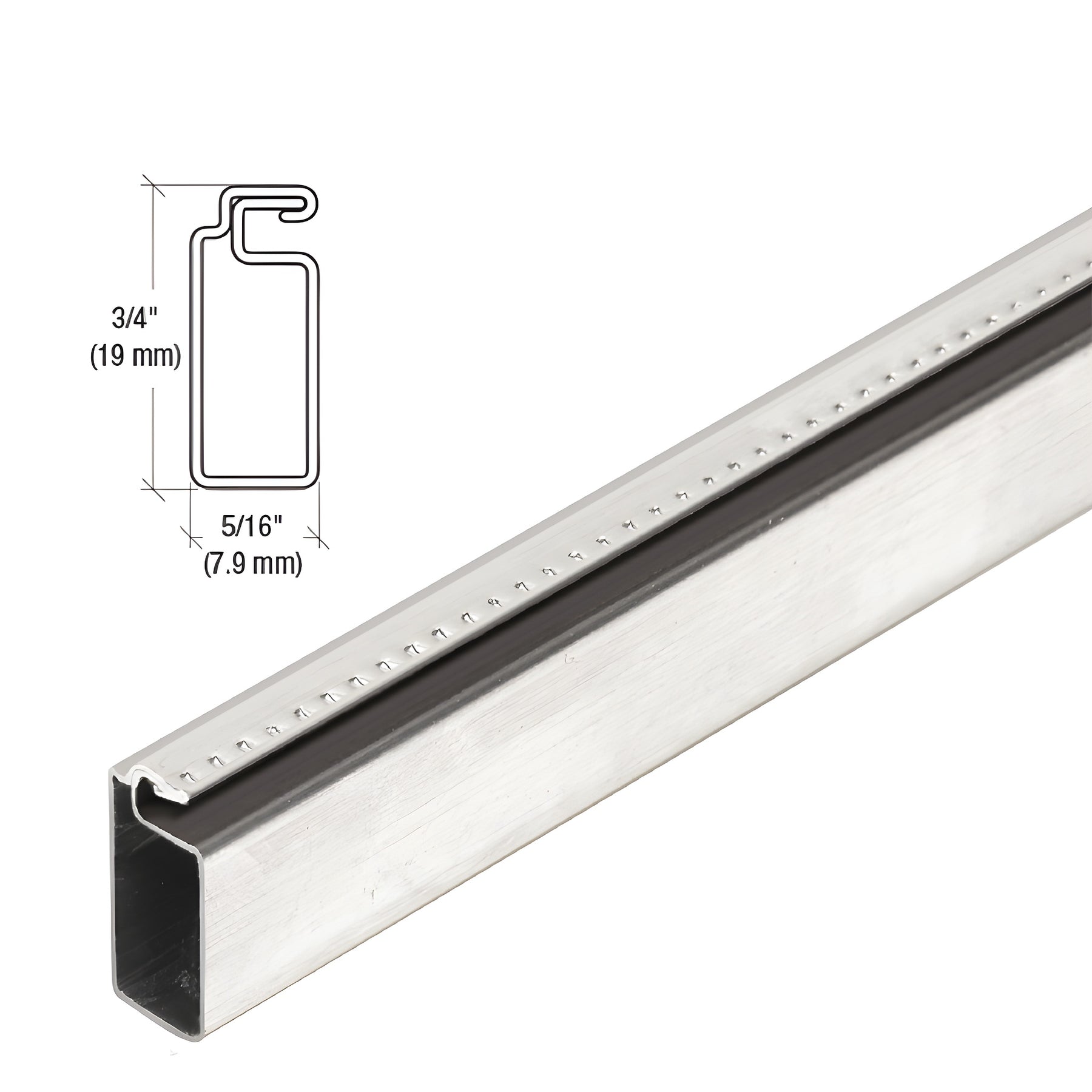 CRL Mill 3/4" x 5/16" Roll Formed Screen Frame 146"