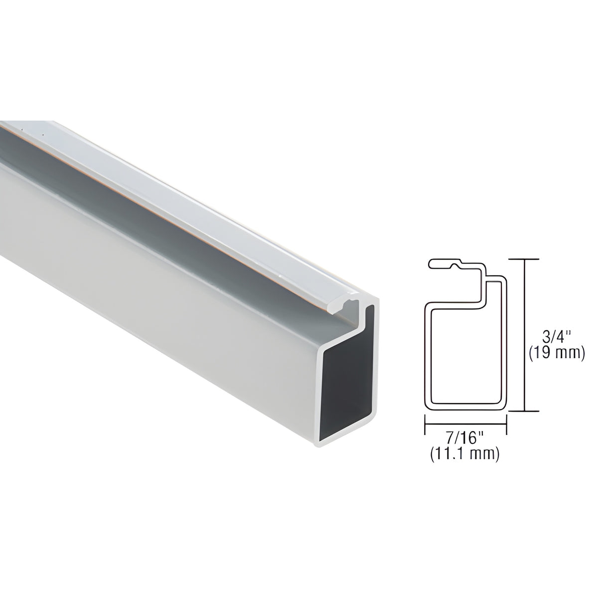 CRL Mill 3/4" x 7/16" Extruded Screen Frame