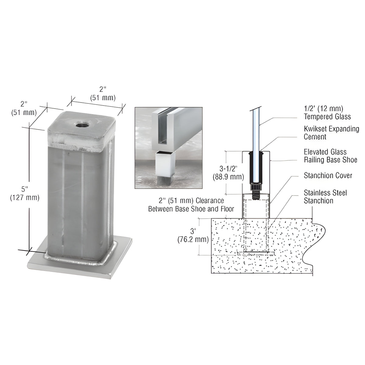 CRL Mill EGR Stanchion Assembly