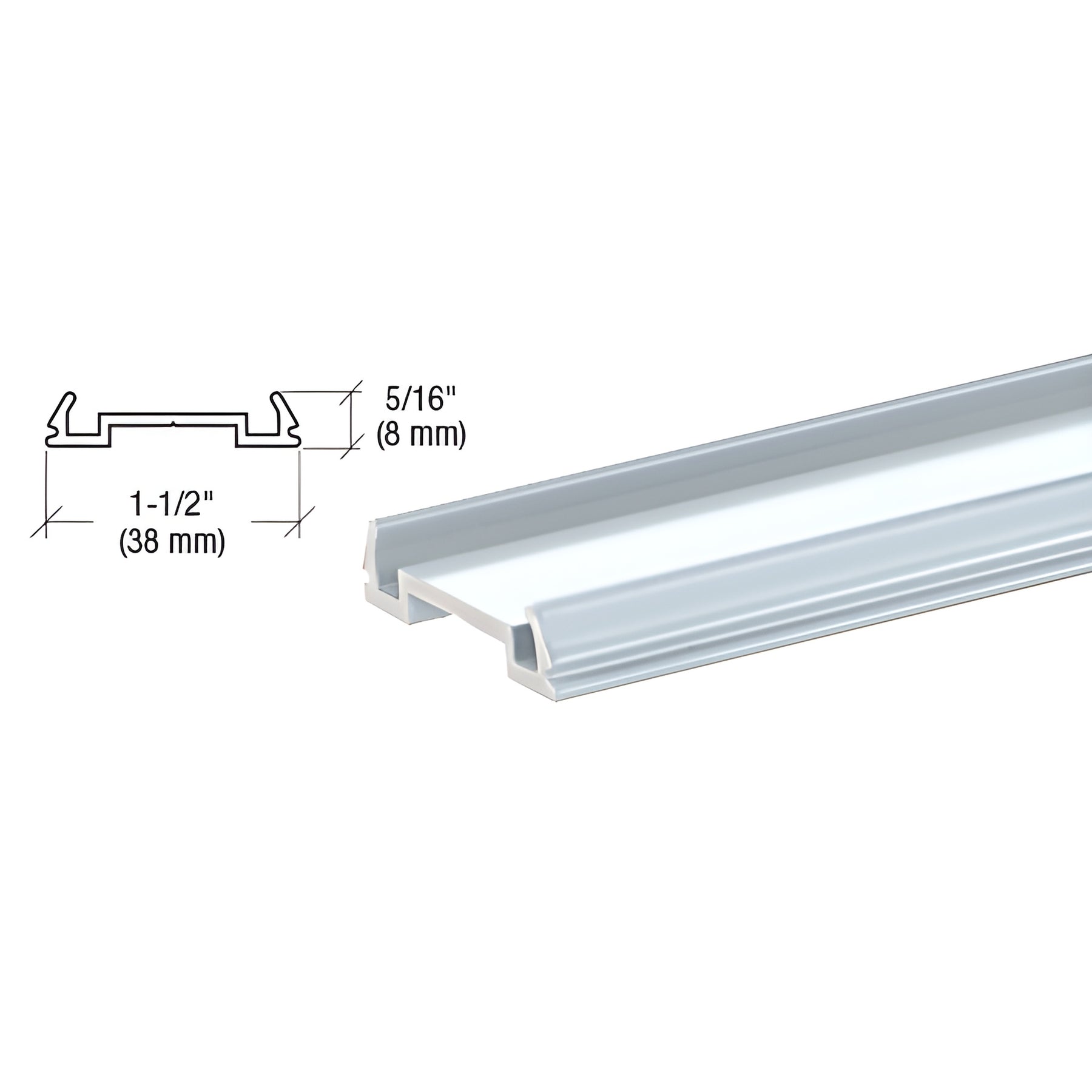 CRL Mill Standard Bottom Rail Filler 241" Long