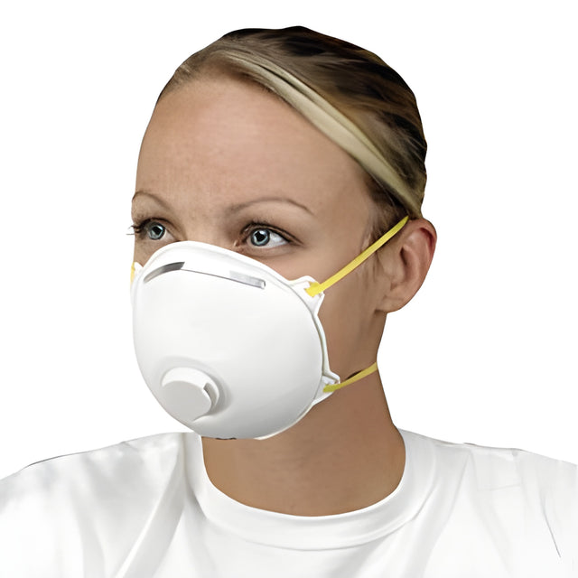 N95 Dust Mask with Heat Valve, One Size Fits All – 10/Box